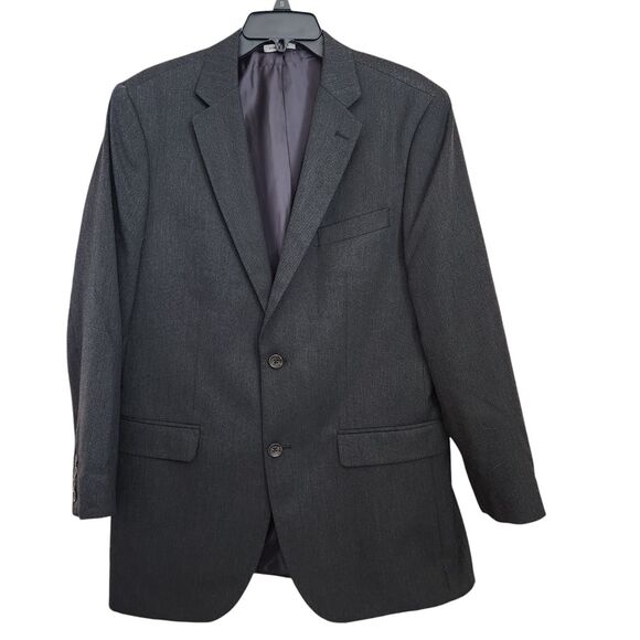 Banana Republic Blazer Tailored Slim Fit Men's 42R‎ Dark Gray Sport Coat - Picture 1 of 16